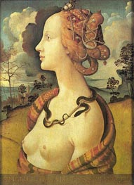 Portrait of Simonetta Vespucci, before 152 by Piero di Cosimo | Canvas Print