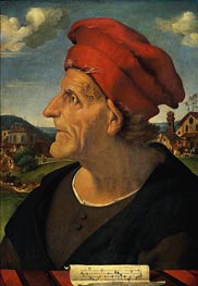 Portrait of Francesco Giamberti, Cabinetmaker, c.1482 von Piero di Cosimo | Leinwand Kunstdruck