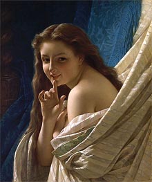 Portrait of a Young Woman, 1869 von Pierre-Auguste Cot | Leinwand Kunstdruck
