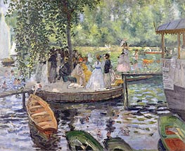 La Grenouillere, 1869 by Renoir | Canvas Print