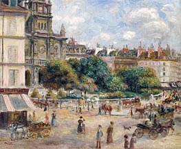 Place de la Trinite, Paris, 1875 von Renoir | Leinwand Kunstdruck