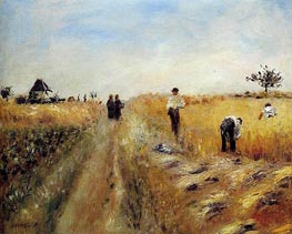 The Harvesters, 1873 von Renoir | Leinwand Kunstdruck