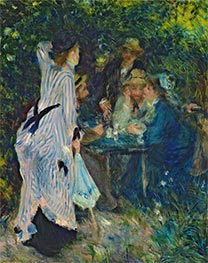 Im Garten. Unter den Bäumen der Moulin de la Galette, 1876 von Renoir | Leinwand Kunstdruck