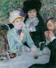 The End of the Luncheon, 1879 von Renoir | Leinwand Kunstdruck