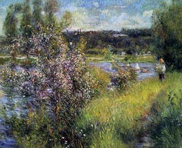 The Saine at Chatou | Renoir | Gemälde Reproduktion