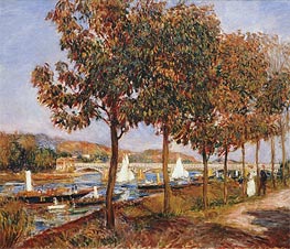 The Bridge at Argenteuil in Autumn | Renoir | Painting Reproduction