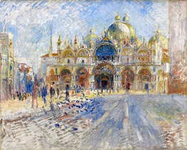 The Piazza San Marco, Venice, 1881 by Renoir | Canvas Print