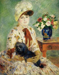 Mlle Charlotte Berthier, 1883 von Renoir | Leinwand Kunstdruck