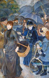 The Umbrellas, c.1881/86 von Renoir | Leinwand Kunstdruck
