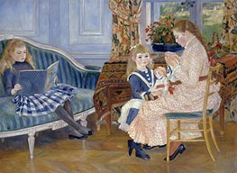 Der Nachmittag der Kinder in Wargemont, 1884 von Renoir | Leinwand Kunstdruck