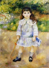 Child with a Whip, 1885 von Renoir | Leinwand Kunstdruck