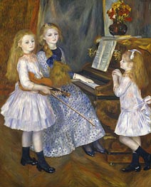 The Daughters of Catulle Mendes, 1888 von Renoir | Leinwand Kunstdruck
