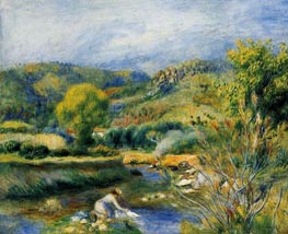 The Washerwoman (The Laundress), c.1891 by Renoir | Canvas Print