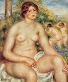Seated Nude, 1914 von Renoir | Leinwand Kunstdruck