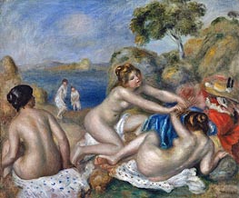 Three Bathers with a Crab, 1897 by Renoir | Canvas Print