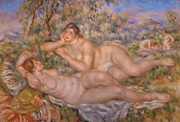 The Great Bathers (The Nymphs), c.1918/19 von Renoir | Leinwand Kunstdruck