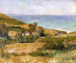 View of the Seacoast near Wargemont in Normandy | Renoir | Painting Reproduction