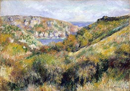 Hills around the Bay of Moulin Huet, Guernsey | Renoir | Painting Reproduction