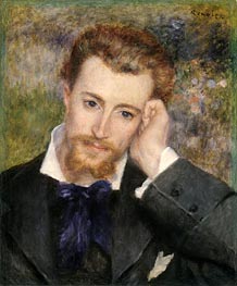 Hyacinthe-Eugene Meunier, Called Eugene Murer, 1877 von Renoir | Leinwand Kunstdruck
