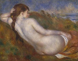 Reclining Nude, 1883 von Renoir | Leinwand Kunstdruck