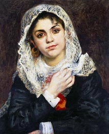 Lise in a White Shawl | Renoir | Painting Reproduction