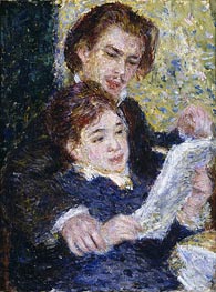 In the Studio (Georges Riviere and Marguerite Legrand) | Renoir | Painting Reproduction