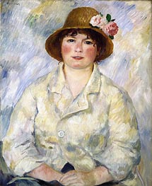 Portrait of Madame Renoir, c.1885 von Renoir | Leinwand Kunstdruck