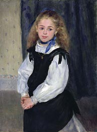 Portrait of Mademoiselle Legrand, 1875 von Renoir | Leinwand Kunstdruck