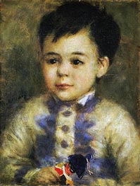 Boy with a Toy Soldier (Portrait of Jean de La Pommeraye) | Renoir | Gemälde Reproduktion