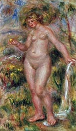 Bather, c.1917 von Renoir | Leinwand Kunstdruck