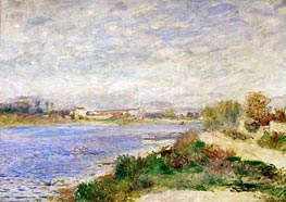 The Seine River near Argenteuil, 1873 by Renoir | Canvas Print