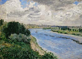 Renoir | Barges on the Seine | Giclée Canvas Print