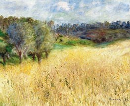 Wheatfield, 1879 by Renoir | Canvas Print