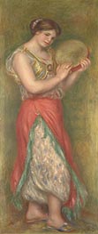 Dancing Girl with Tambourine, 1909 by Renoir | Canvas Print
