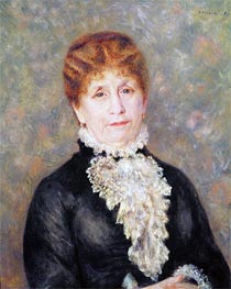 Madame Eugene Fould, 1880 by Renoir | Canvas Print