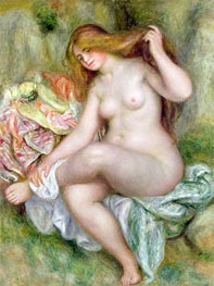 Seated Bather, c.1903/06 by Renoir | Canvas Print