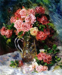 Roses, c.1879 by Renoir | Canvas Print