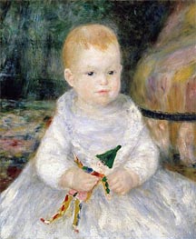 Child with a Toy Clown, undated by Renoir | Canvas Print