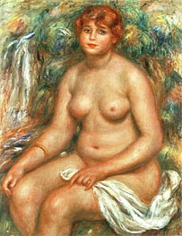 Seated Bather, 1916 by Renoir | Canvas Print