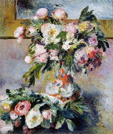 Peonies, 1878 by Renoir | Canvas Print