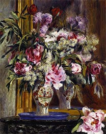 Vase of Flowers, 1871 by Renoir | Canvas Print