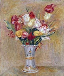 Tulips, undated by Renoir | Canvas Print