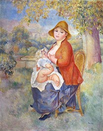 Maternity, 1885 von Renoir | Leinwand Kunstdruck