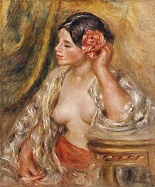 Gabrielle a sa Coiffure, 1910 von Renoir | Leinwand Kunstdruck