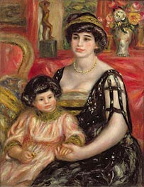 Madame Josse Bernheim-Jeune and her Son Henry, 1910 by Renoir | Canvas Print