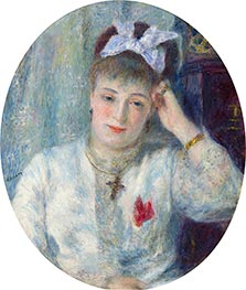 Marie Murer, 1877 von Renoir | Leinwand Kunstdruck