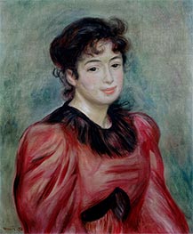 Mademoiselle Victorine de Bellio, 1892 von Renoir | Leinwand Kunstdruck