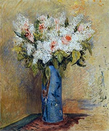 Vase mit Flieder und Rosen, c.1870 von Renoir | Leinwand Kunstdruck
