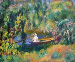 The Boat, c.1878 by Renoir | Canvas Print