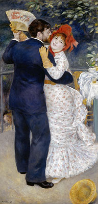 Dance in the Country (Dance at Chatou), 1883 | Renoir | Giclée Leinwand Kunstdruck